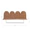 Hello Honey® Natural Rattan Wicker Wall Shelf with Scalloped Edge & Metal Rod